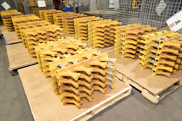 stacks of sand cores